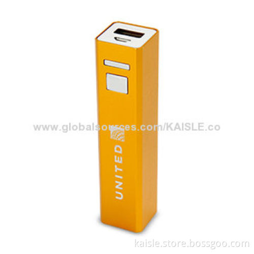 Mobile Power Bank with 2,600mAh Capacity, Power Indicator